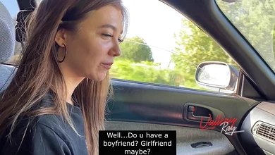 Не только бесплатно прокатилась до города, но и подзаработала ротиком немного баблишка